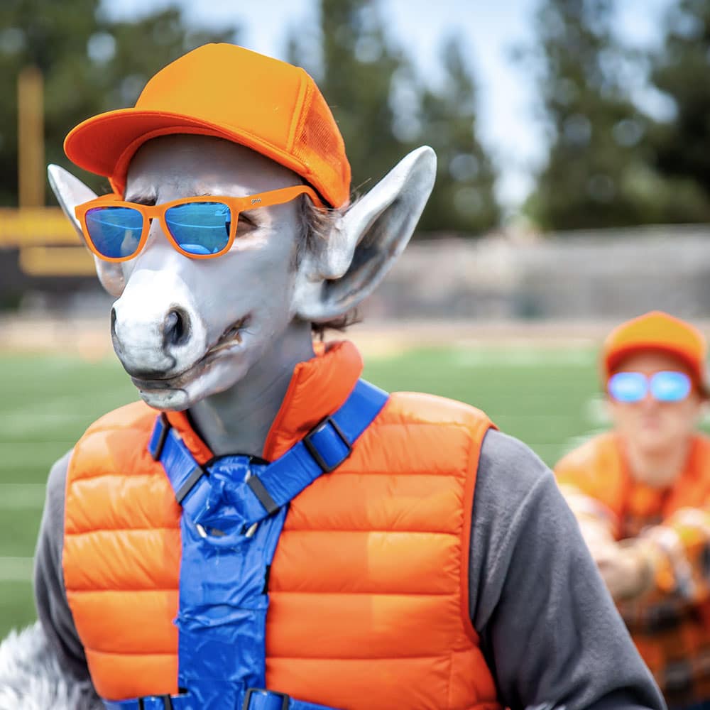 goodr Donkey Goggles. Orange glasögon för träning och vardags.