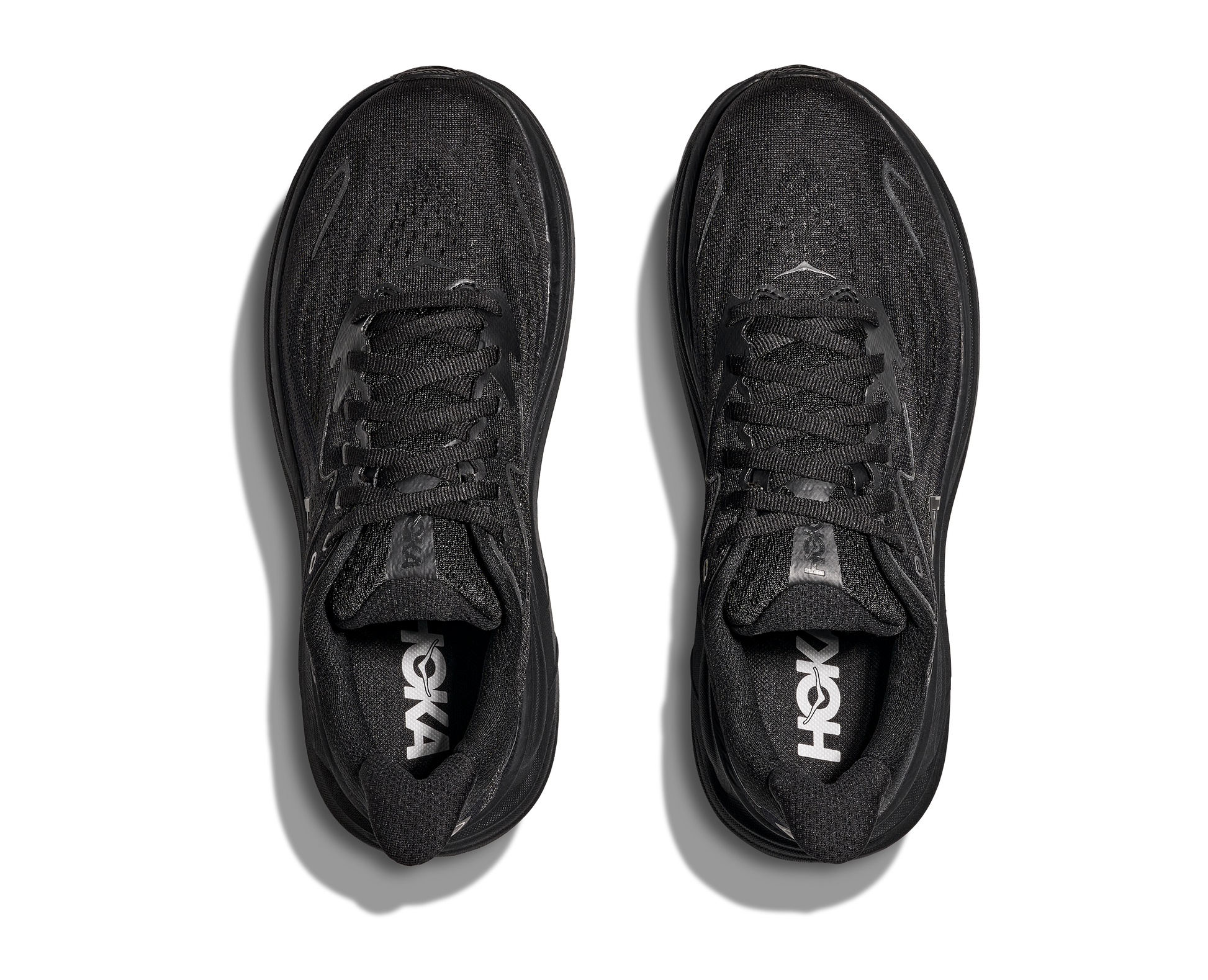 Hoka Clifton 10 Wide modell herr. Stilren svart.