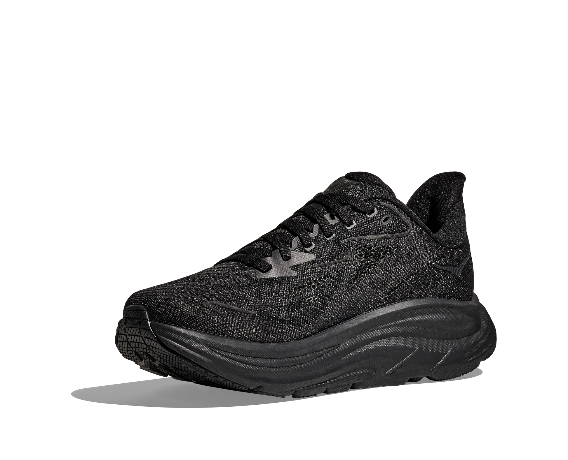 Hoka Clifton 10 Wide modell herr. Stilren svart.
