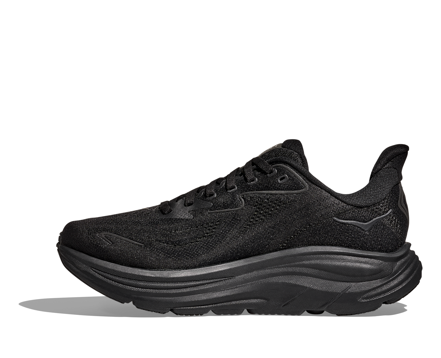 Hoka Clifton 10 Wide modell herr. Stilren svart.