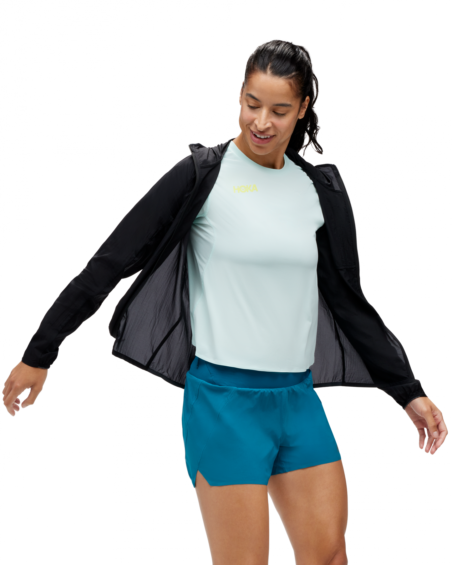 Hoka W Skyflow jacket i svart