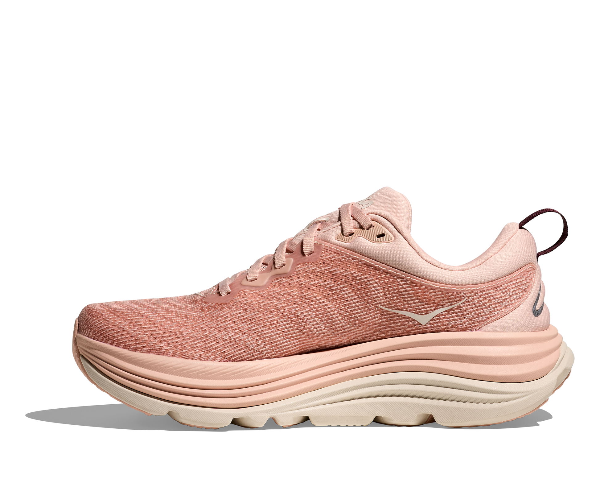  skomodell till dam. Denna modell är rymlig i passformen jämfört med andra Hoka skor. Här har ni Hokas stabilaste sko med pronationsstöd. Här går färgen i rosa och beiga nyanser. Perfekt för löpningen eller arbetspasset där du behöver mycket dämpning. 