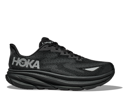 Clifton 9 GTX i modell dam. Svart vattentät löpsko som även är skön att ha till vardags och promenader. Hos Hoka specialisterna i Sverige.