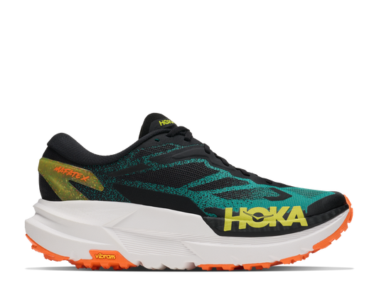 Hoka M Mafate X Black / Electric Aqua