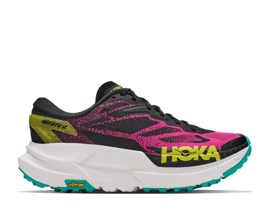 Hoka W Mafate X Black / Neon Dragonfruit