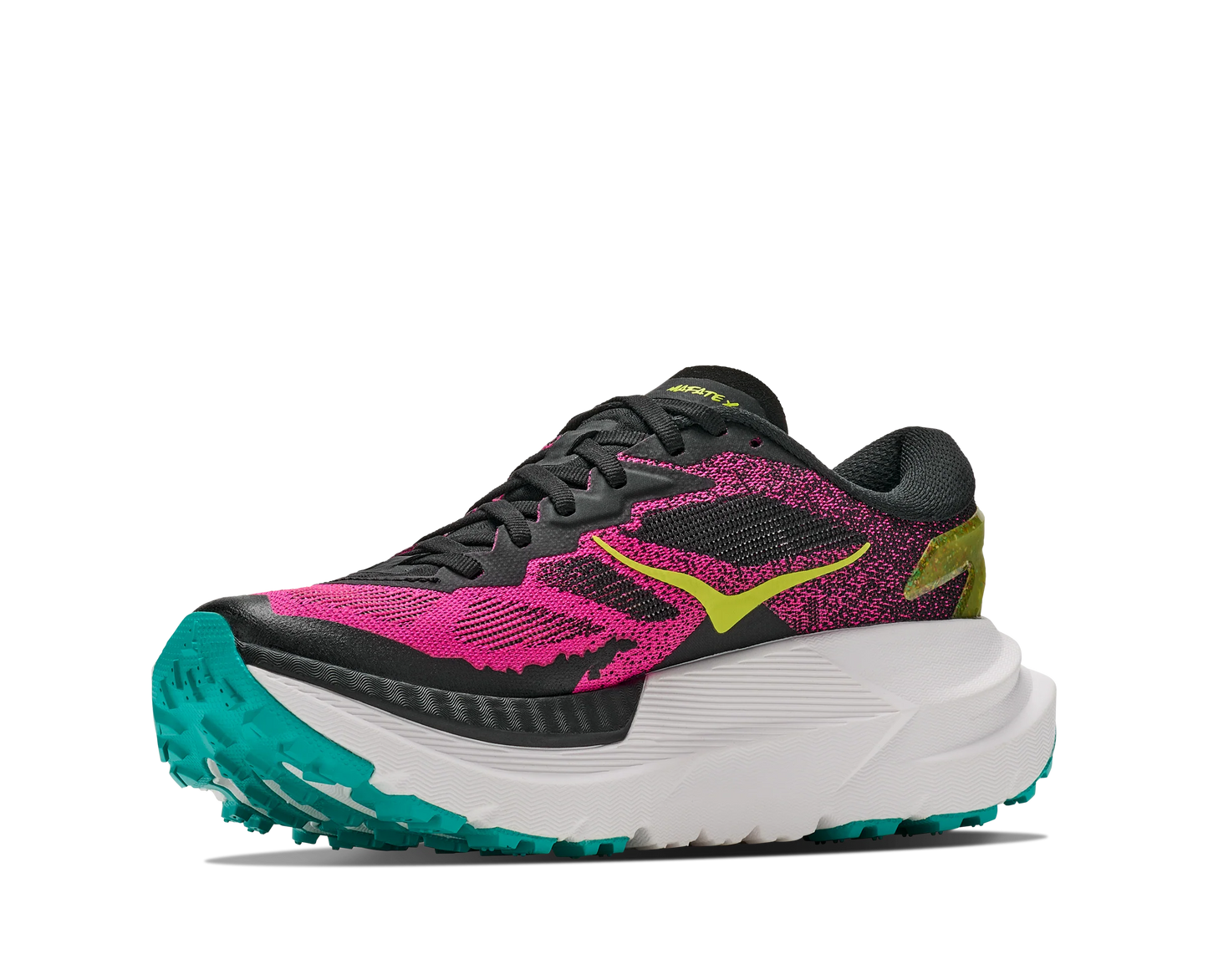 Hoka W Mafate X Black / Neon Dragonfruit