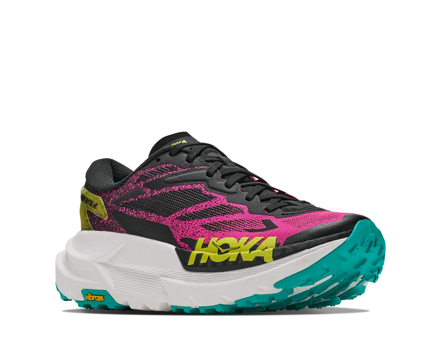 Hoka W Mafate X Black / Neon Dragonfruit