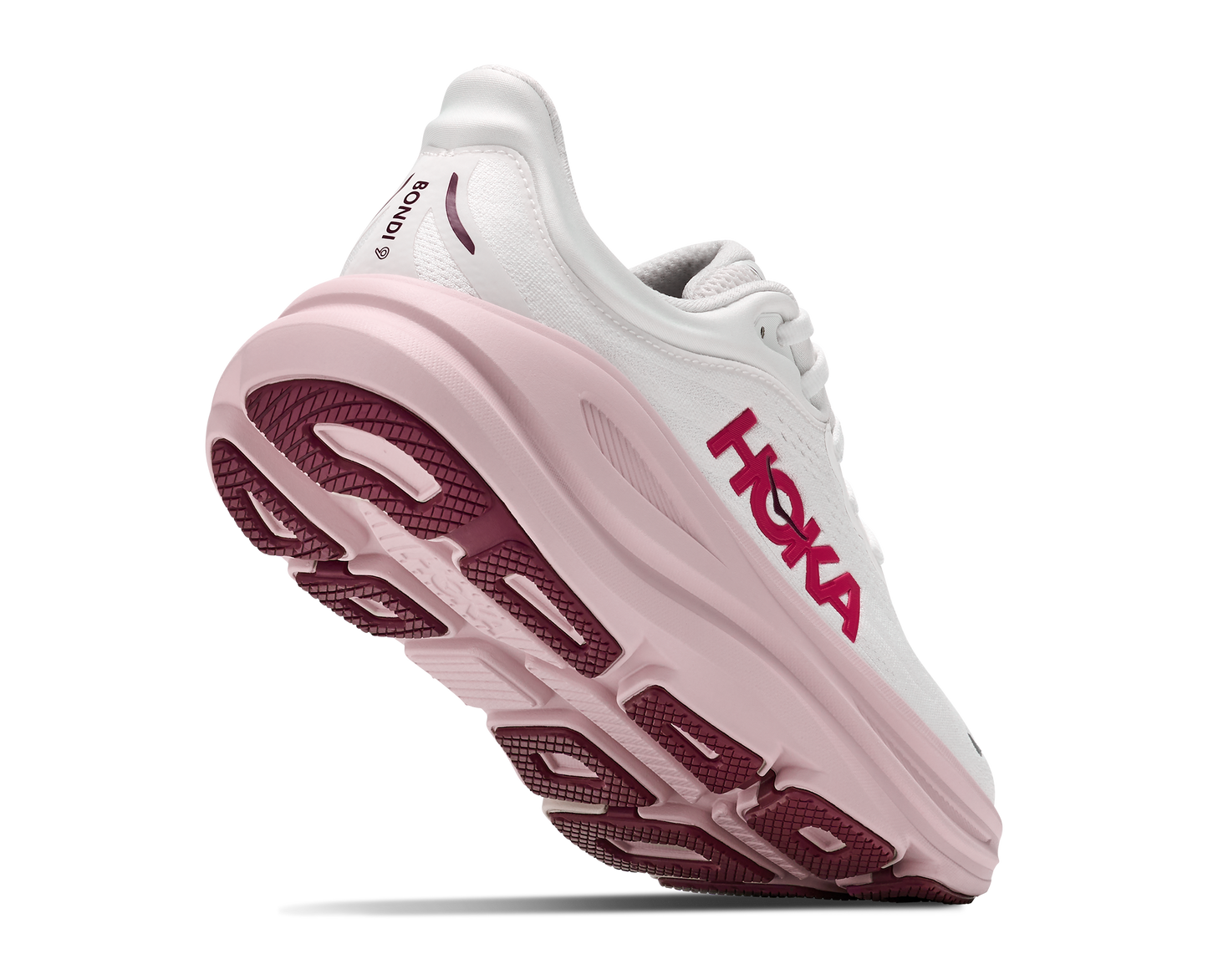 Hoka W Bondi 9 White / Pink Opal