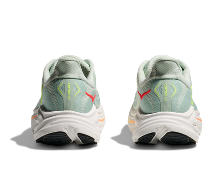 Hoka W Clifton 10 Sea Glass / Neon Flame