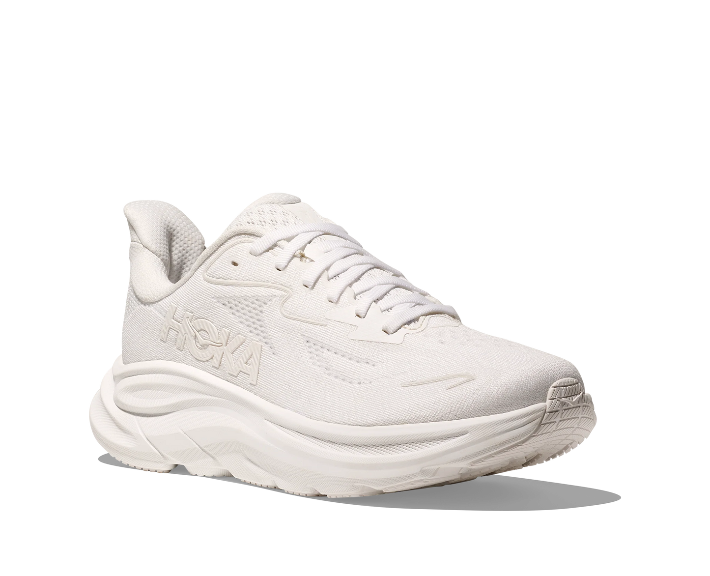 Hoka Clifton 10 modell dam. Stilren vit.