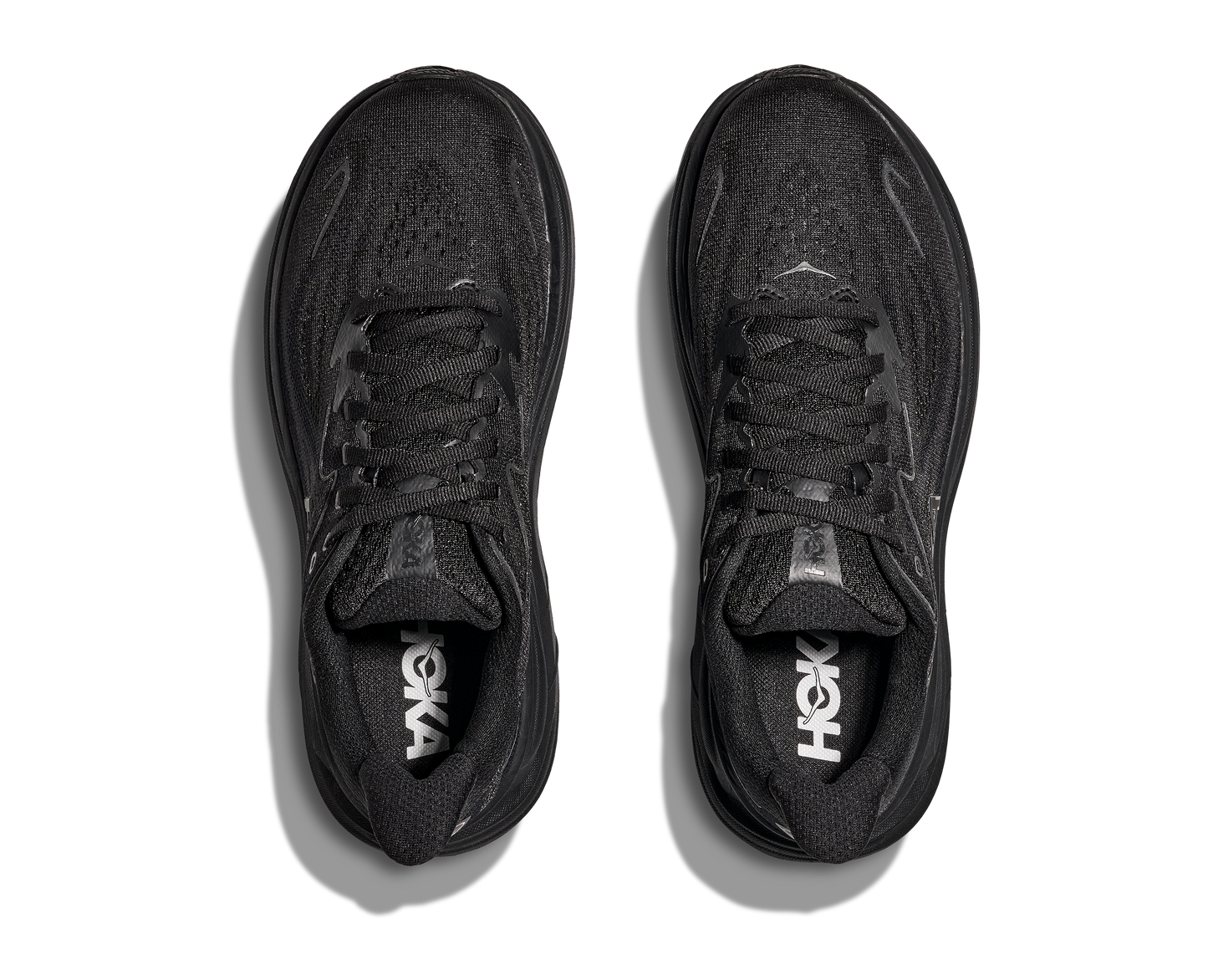 Hoka Clifton 10 Wide modell herr. Stilren svart.