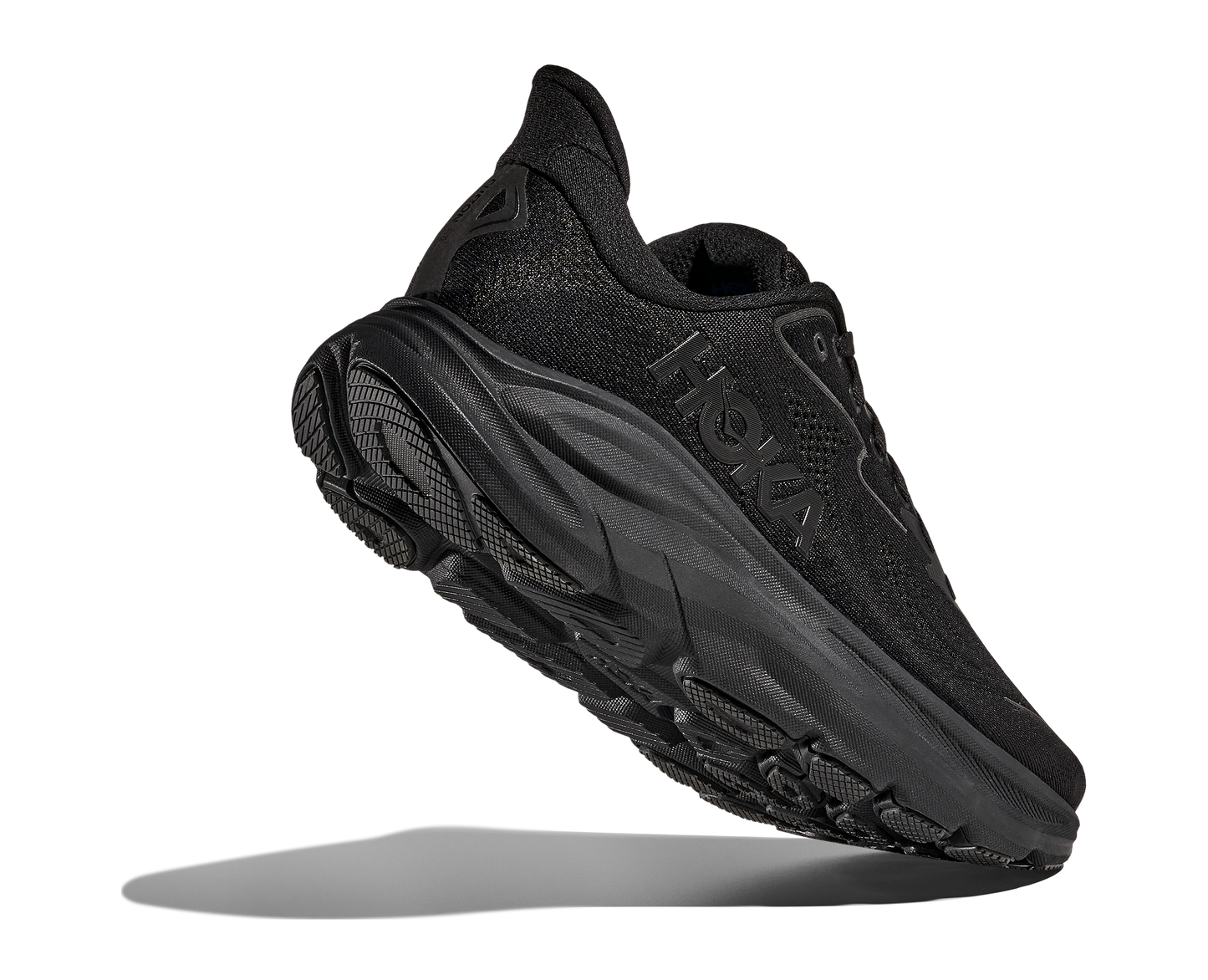 Hoka Clifton 10 Wide modell herr. Stilren svart.