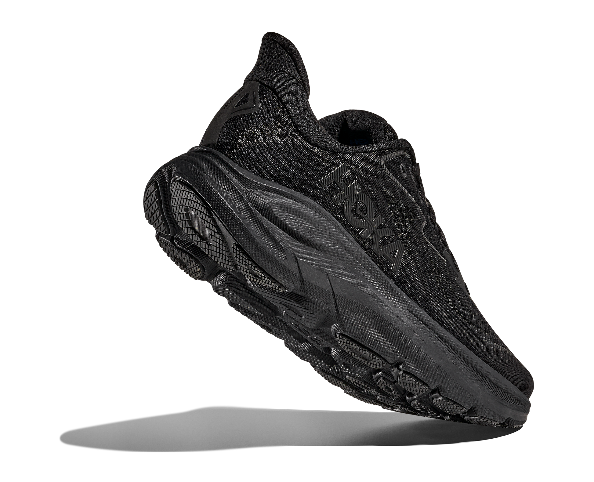 Hoka Clifton 10 Wide modell herr. Stilren svart.