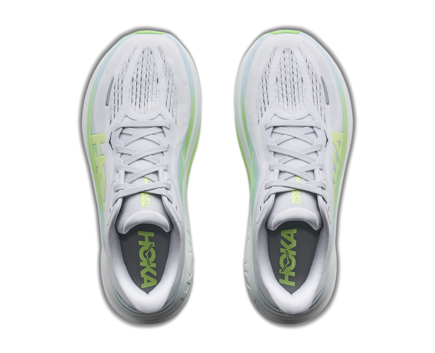 Hoka W Clifton Pro Wide Cosmic Grey / Neon Yuzu