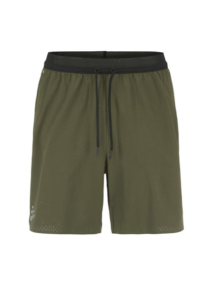 Craft PRO Hypervent Long Shorts 2 M. Gröna löparshorts för herr. Avslappnad passform
