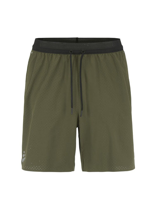 Craft PRO Hypervent Long Shorts 2 M. Gröna löparshorts för herr. Avslappnad passform