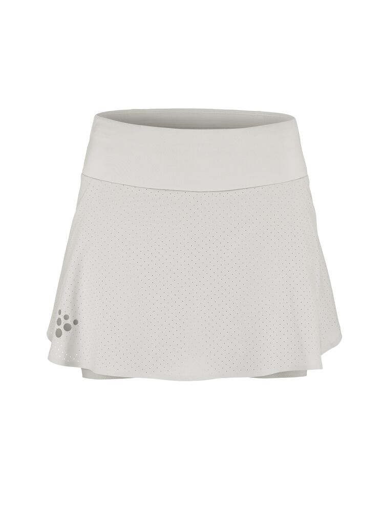 Craft PRO Hypervent Skirt 2 W. Ventilerande 2-in-1 löparkjol för dam. Justerbar midja med dragsko. Perforeringar i hela kjolen för överlägsen ventilation. Korta