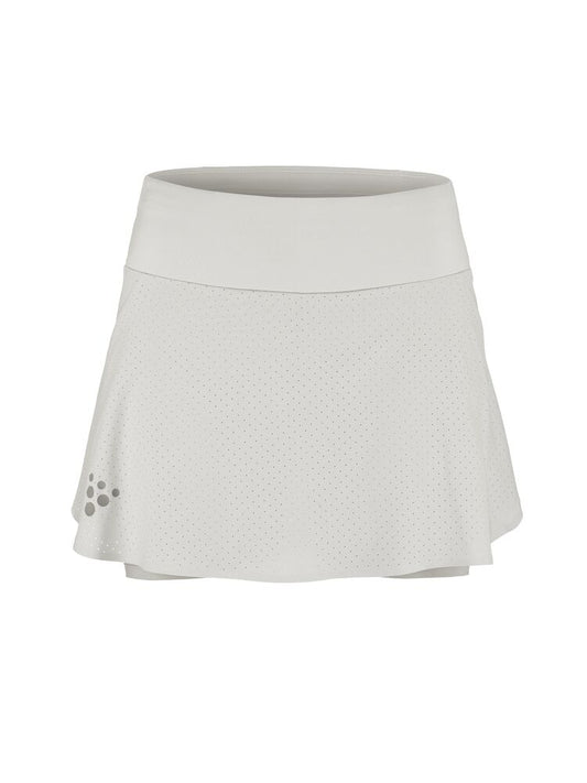 Craft PRO Hypervent Skirt 2 W. Ventilerande 2-in-1 löparkjol för dam. Justerbar midja med dragsko. Perforeringar i hela kjolen för överlägsen ventilation. Korta