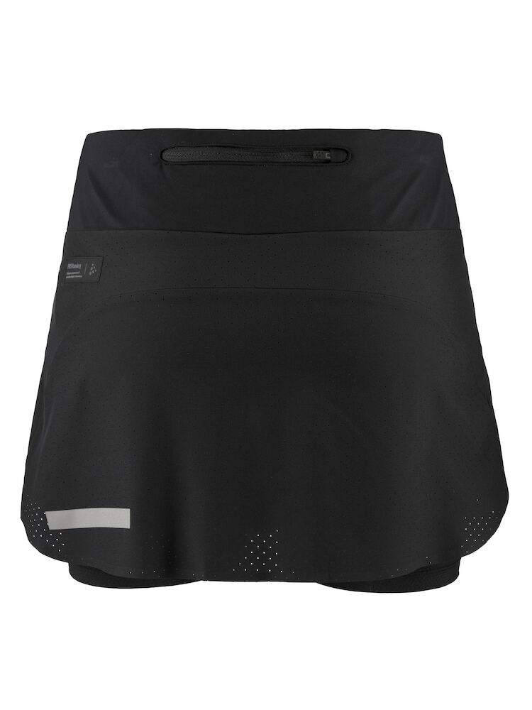  integrerade innertights i ventilerande mesh. Här i svart. Ficka med dragkedja i ryggen. 
