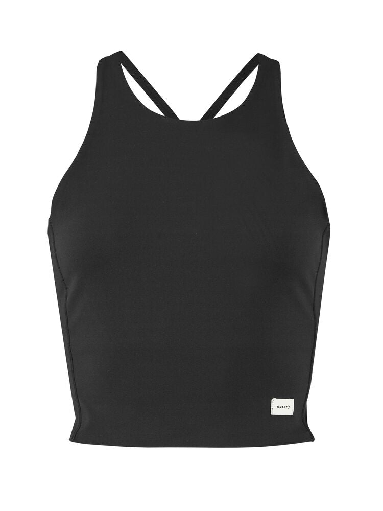 Craft Collective Cropped Singlet W. Mjukt och stretchigt träningslinne till dam. Plagget har en kort