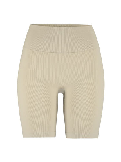 Craft Collective Rib Short Tights W. Beigea korta tights till dam för träning och vardag. Ribbad ytstruktur. Sömnlös design. Vit Craft etikett i ryggen. 
