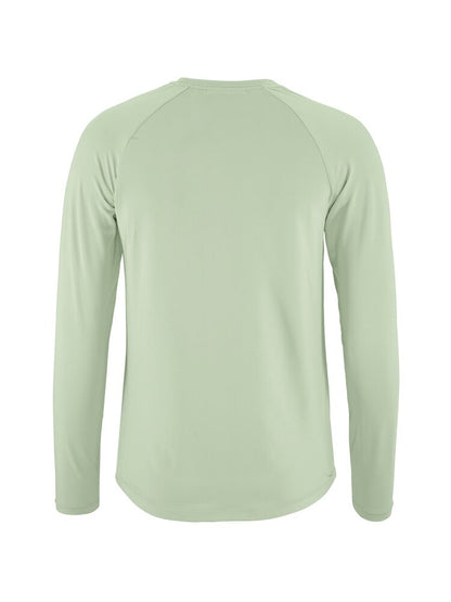 Craft Collective LS Tee W. Långärmad tränings-t-shirt för dam. Raglanärmar och rundan nederkant för en feminin siluett. Regular fit. Här i ljusgrön nyans. 