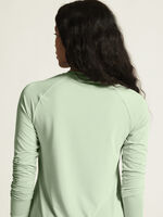Craft Collective LS Tee W. Långärmad tränings-t-shirt för dam. Raglanärmar och rundan nederkant för en feminin siluett. Regular fit. Här i ljusgrön nyans.