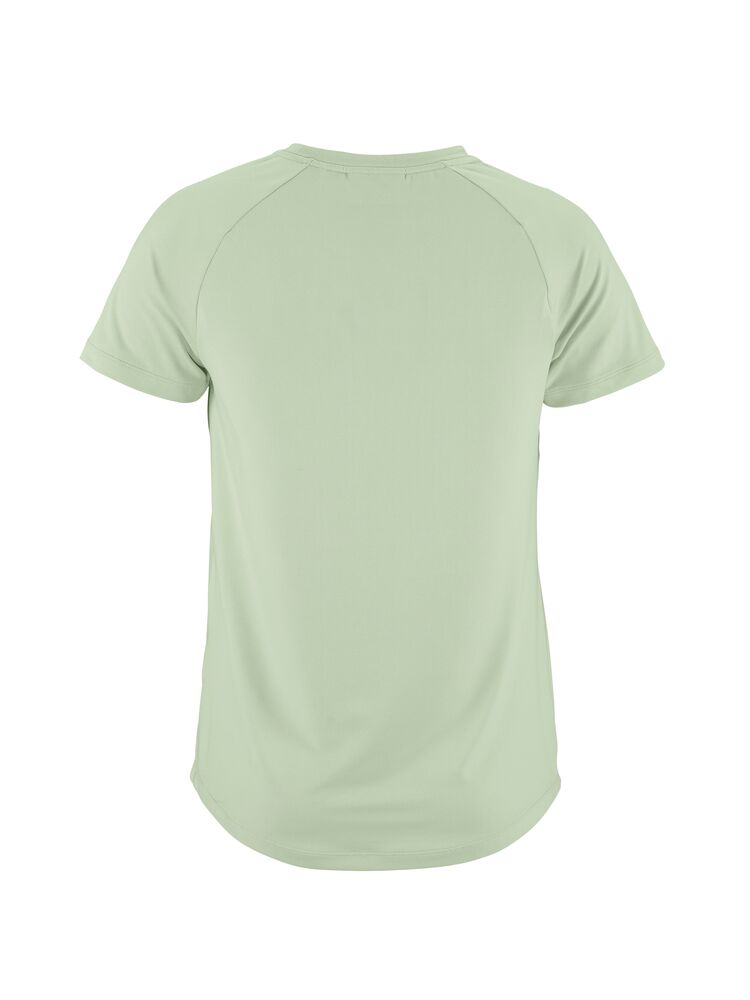 Craft Collective SS Tee W. Tränings-t-shirt med stilren design för dam. Raglanärmar och rundad nederkant för en feminin siluett. Här i ljusgrön nyans.
