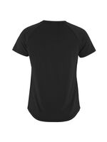 Craft Collective SS Tee. Tränings-t-shirt med stilren design för dam. Raglanärmar och rundad nederkant för en feminin siluett. Här i svart. 