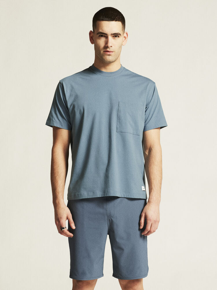 Craft Collective Relaxed SS Tee M. Blå
