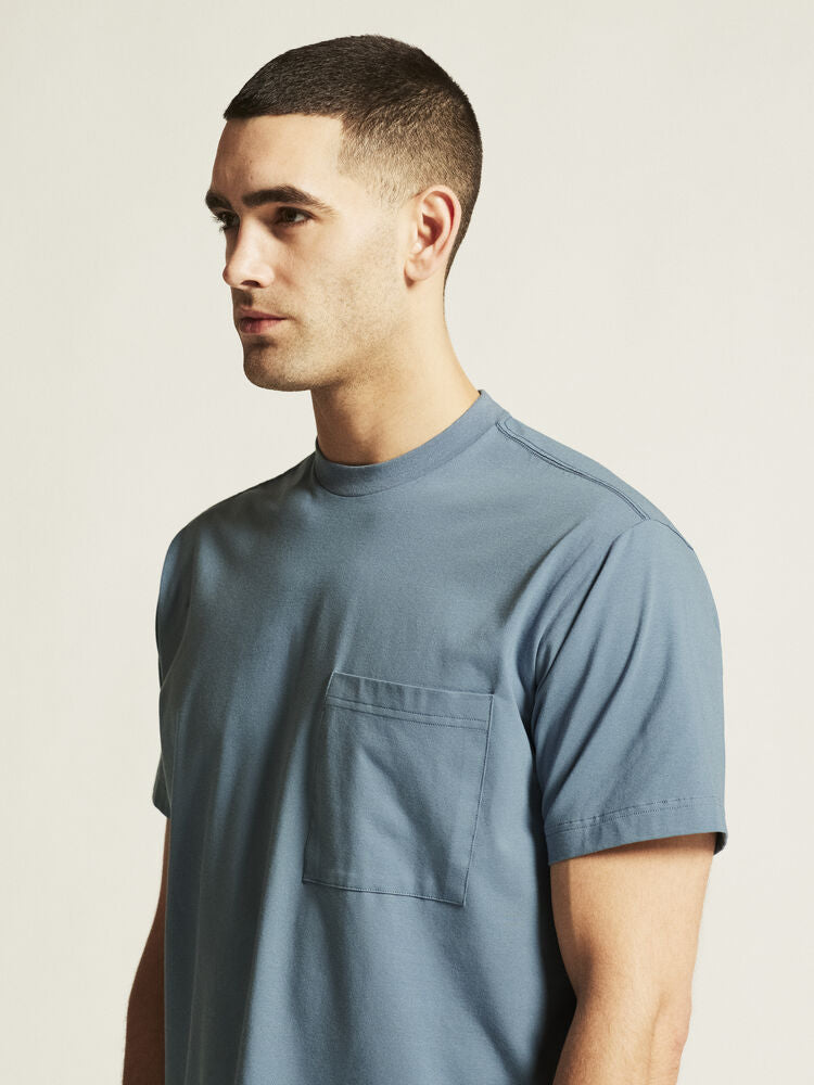 Craft Collective Relaxed SS Tee M. Blå