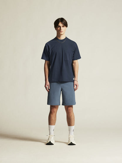 Craft Collective Relaxed SS Tee M. Marinblå