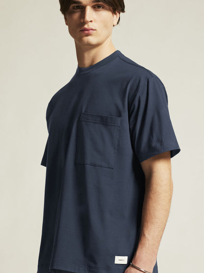 Craft Collective Relaxed SS Tee M. Marinblå