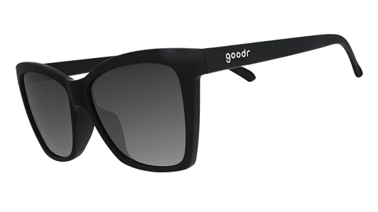 goodr New Wave Renegade. Edgy svarta ramar och matchande linser i Pop-G ram. Polariserade och glider och stutsar inte i ansiktet.