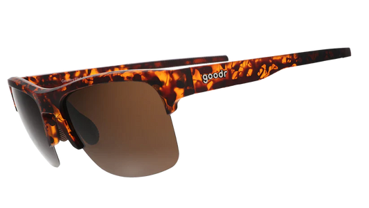 goodr Country Club Crasher. Brun sköldpaddsmönstrad design