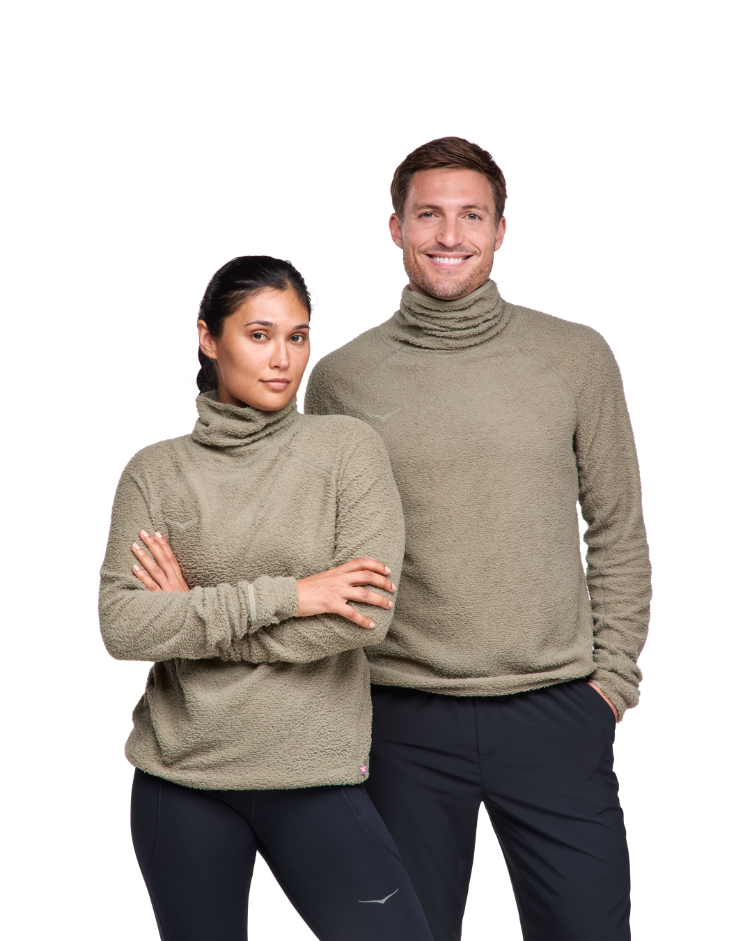 Supermjuk fleece med en flexibel polo-design