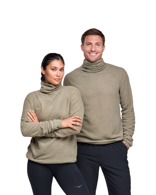 Supermjuk fleece med en flexibel polo-design