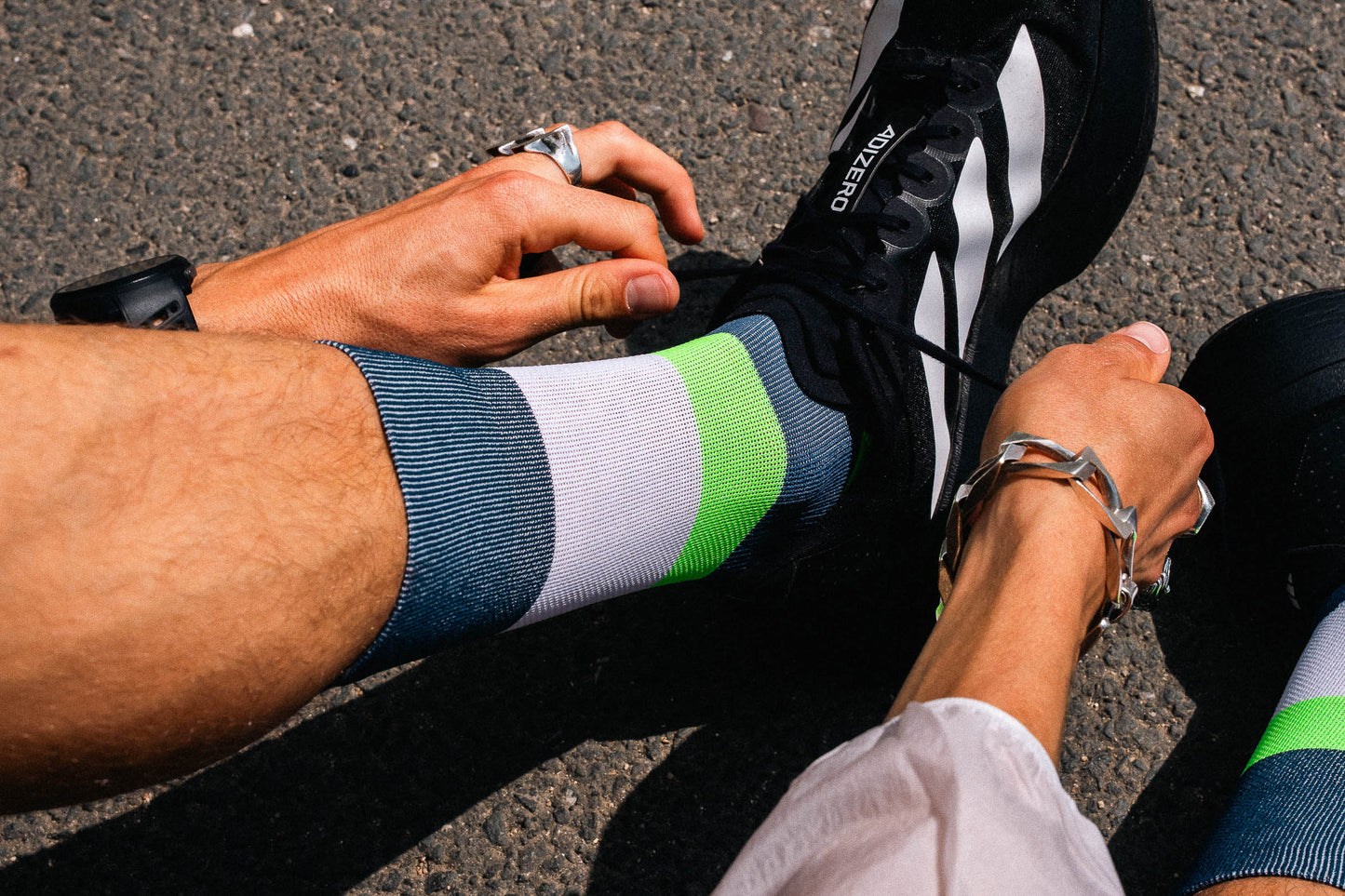 Incylence Running Bands Navy Green