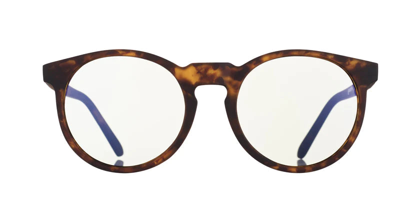 goodr Insert Coin to Continue. goodr gjorda för att skydda dina ögon mot blått ljus som finns i våra skärmar. När du är aktiv utomhus skyddar de dessutom mot smuts och vind. Brun melerad båge och klart glas. 