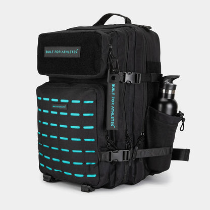 Built For Athletes Large Black & Aqua 45L Hero 3.0 Backpack