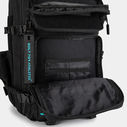 Built For Athletes Large Black & Aqua 45L Hero 3.0 Backpack