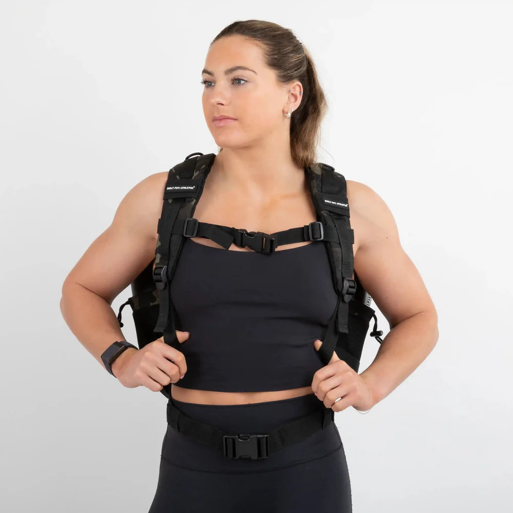 Built For Athletes Medium Black Camo 25L Gym Backpack