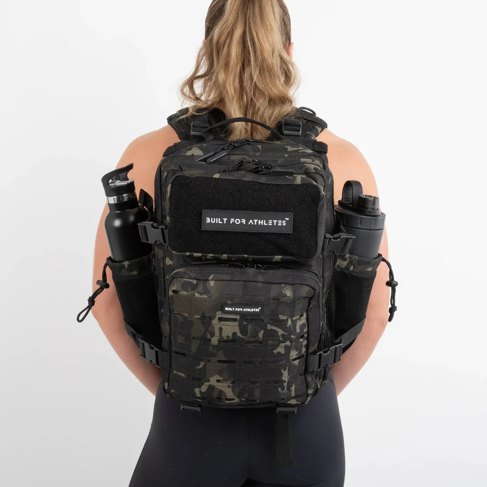Built For Athletes Medium Black Camo 25L Gym Backpack