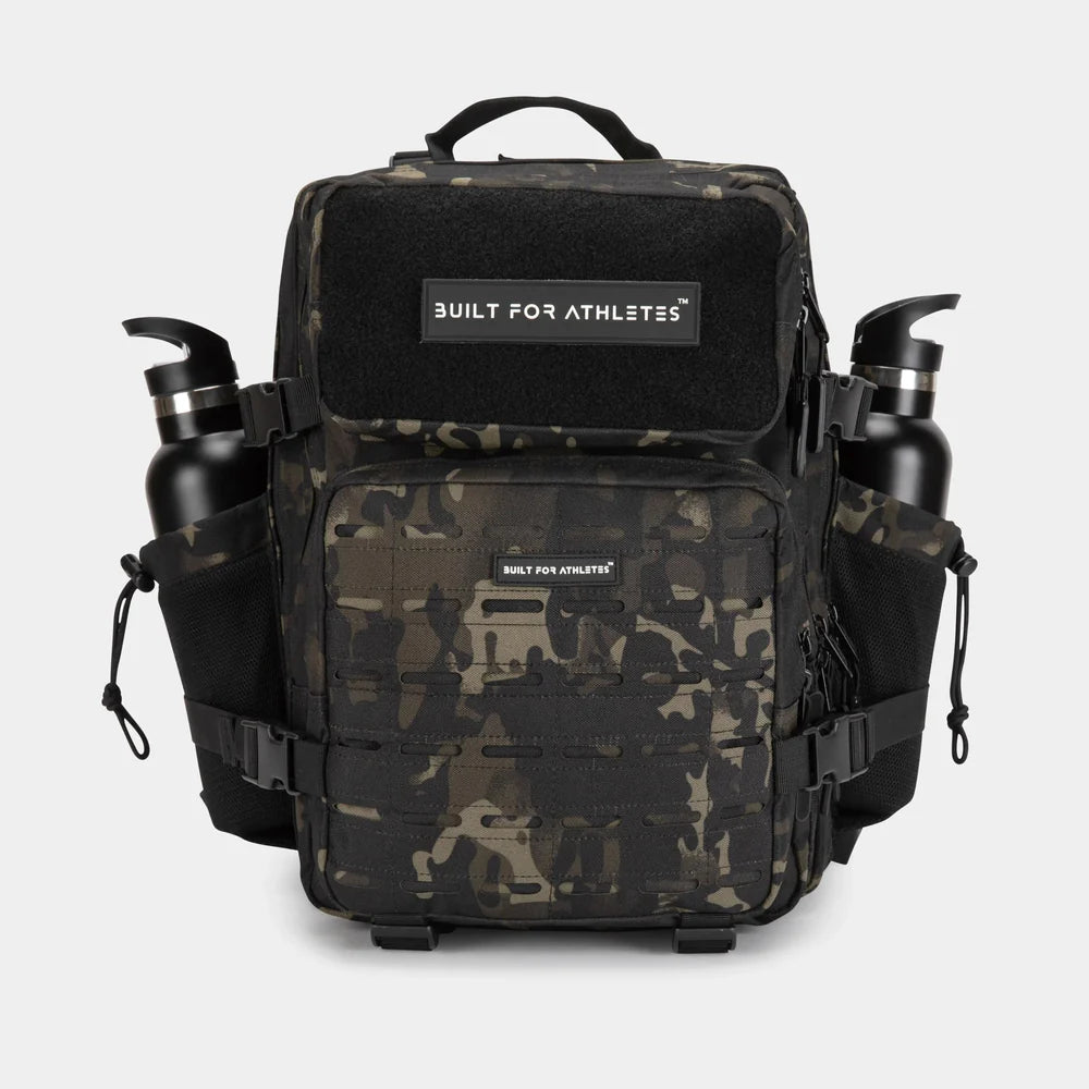 Built For Athletes Medium Black Camo 25L Gym Backpack