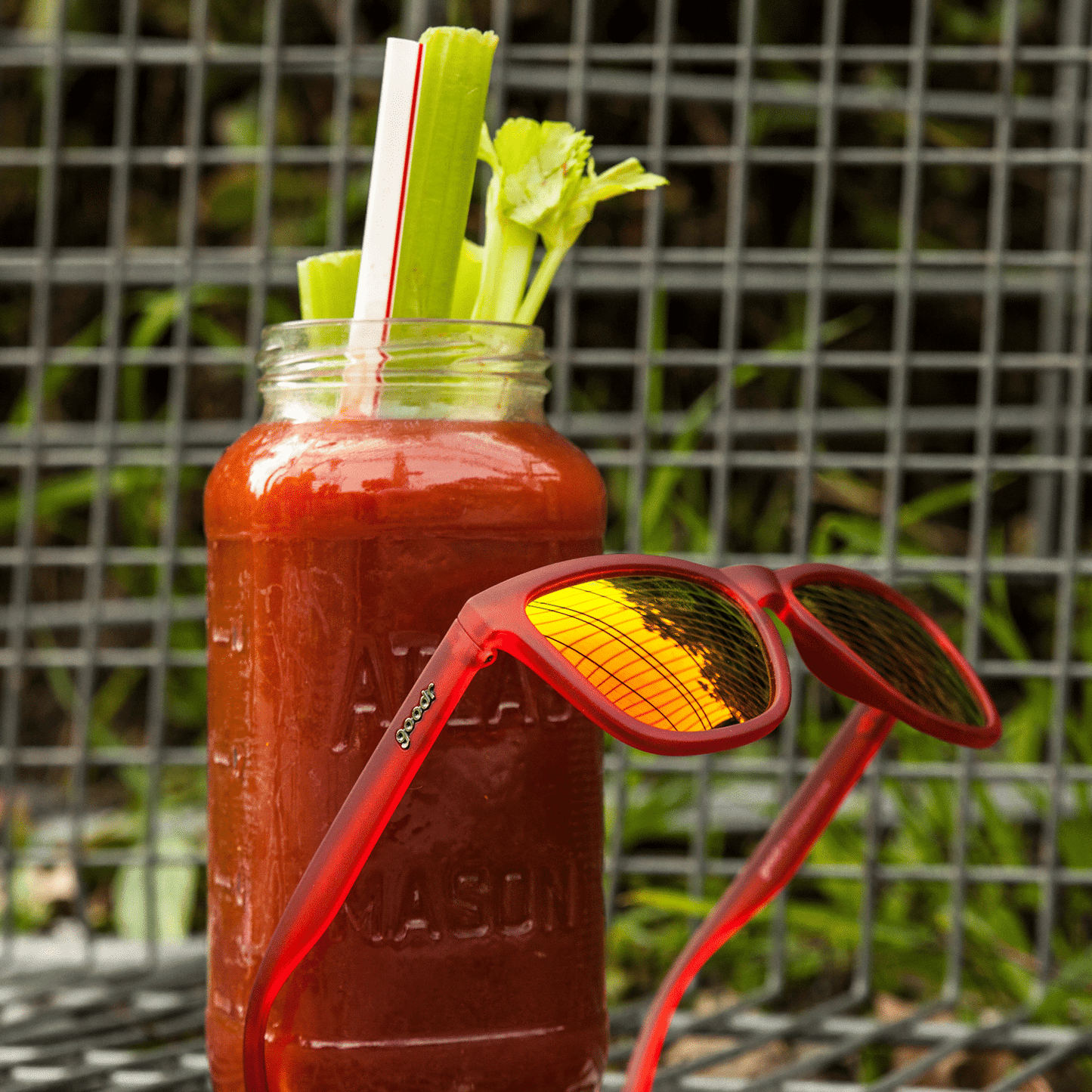 goodr Phoenix at a bloody mary bar