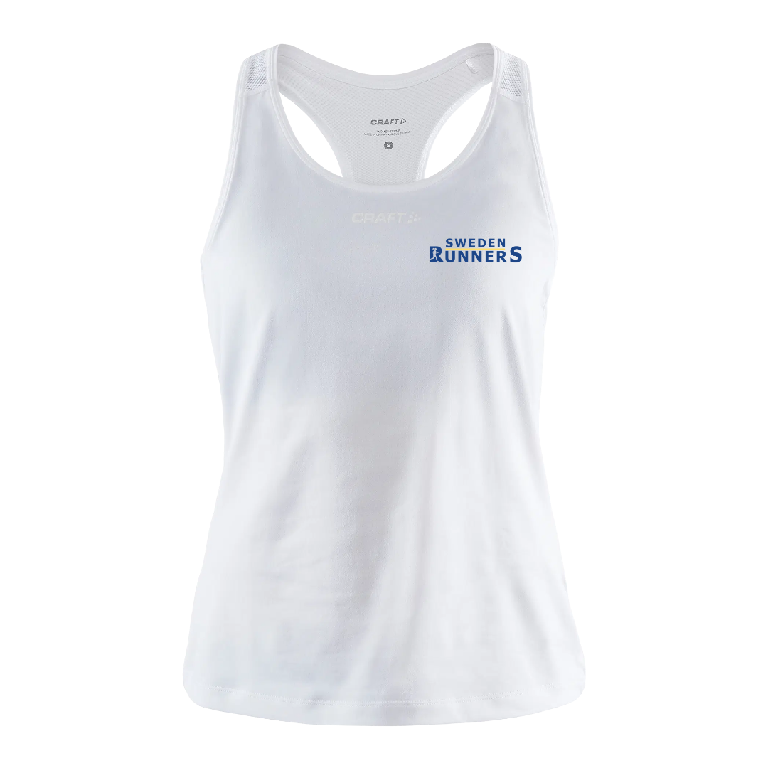 Sweden Runners White Singlet Women