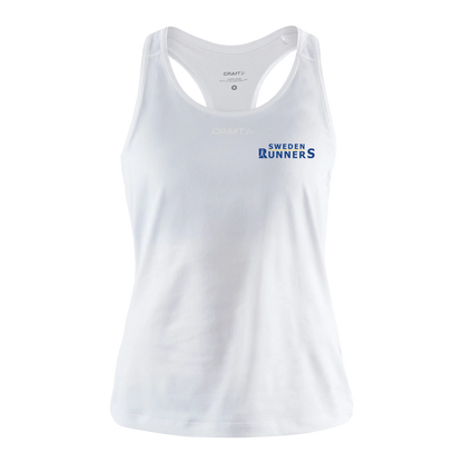 Sweden Runners White Singlet Women