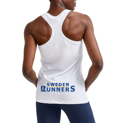 Sweden Runners White Singlet Women