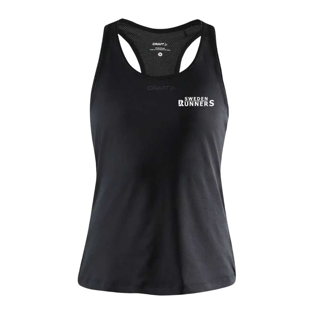 Sweden Runners Black Singlet Women