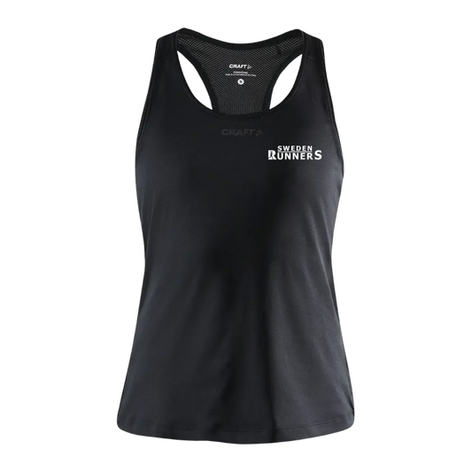 Sweden Runners Black Singlet Women